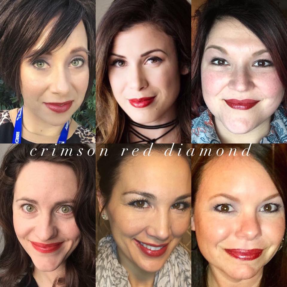 Crimson Red Diamond Faces