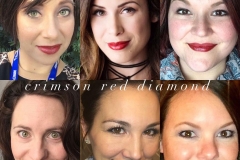 Crimson Red Diamond Faces