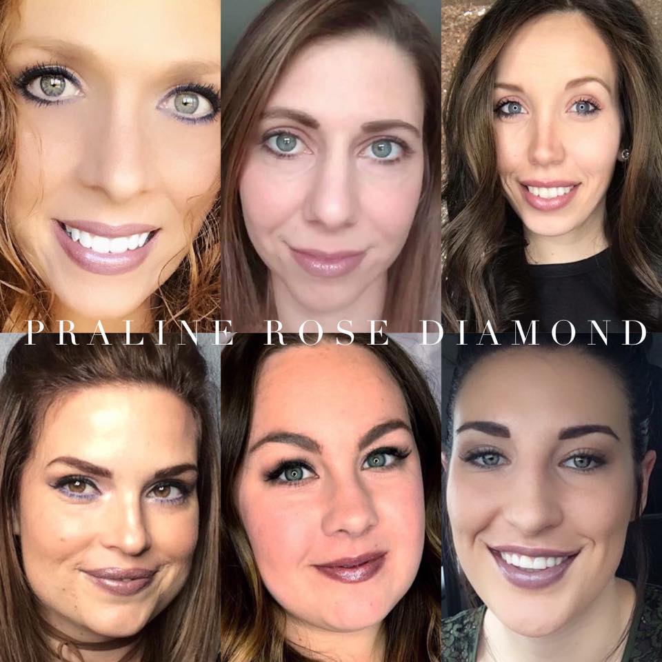 Praline Rose Diamond faces