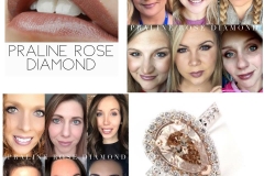 Praline Rose Diamond Collage