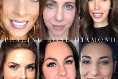 Praline Rose Diamond faces