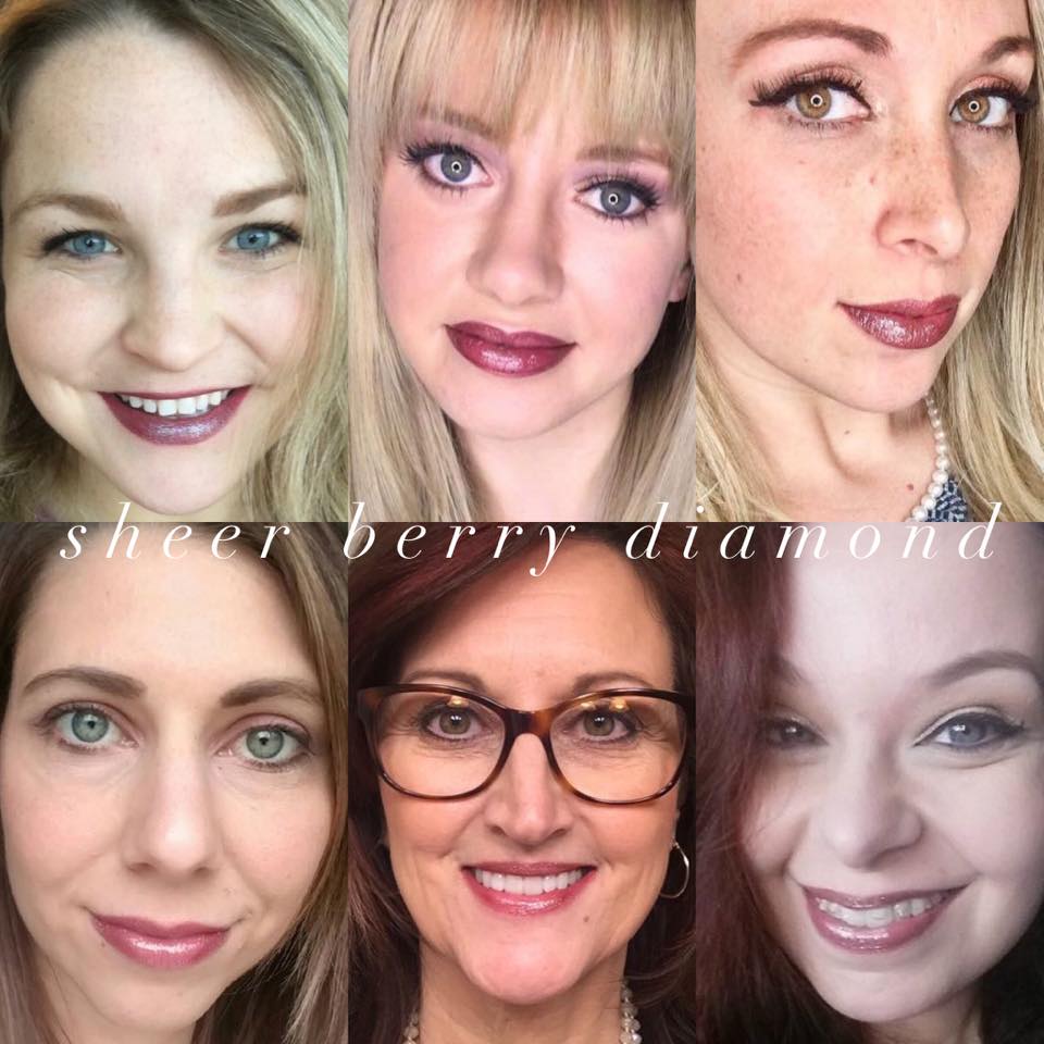 Sheer Berry Diamond faces
