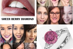 Sheer Berry Diamond collage